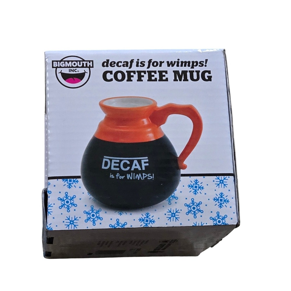 BigMouth Inc Decaf Is For Wimps Coffee Mug Novelty Gift NIB - Picture 4 of 9